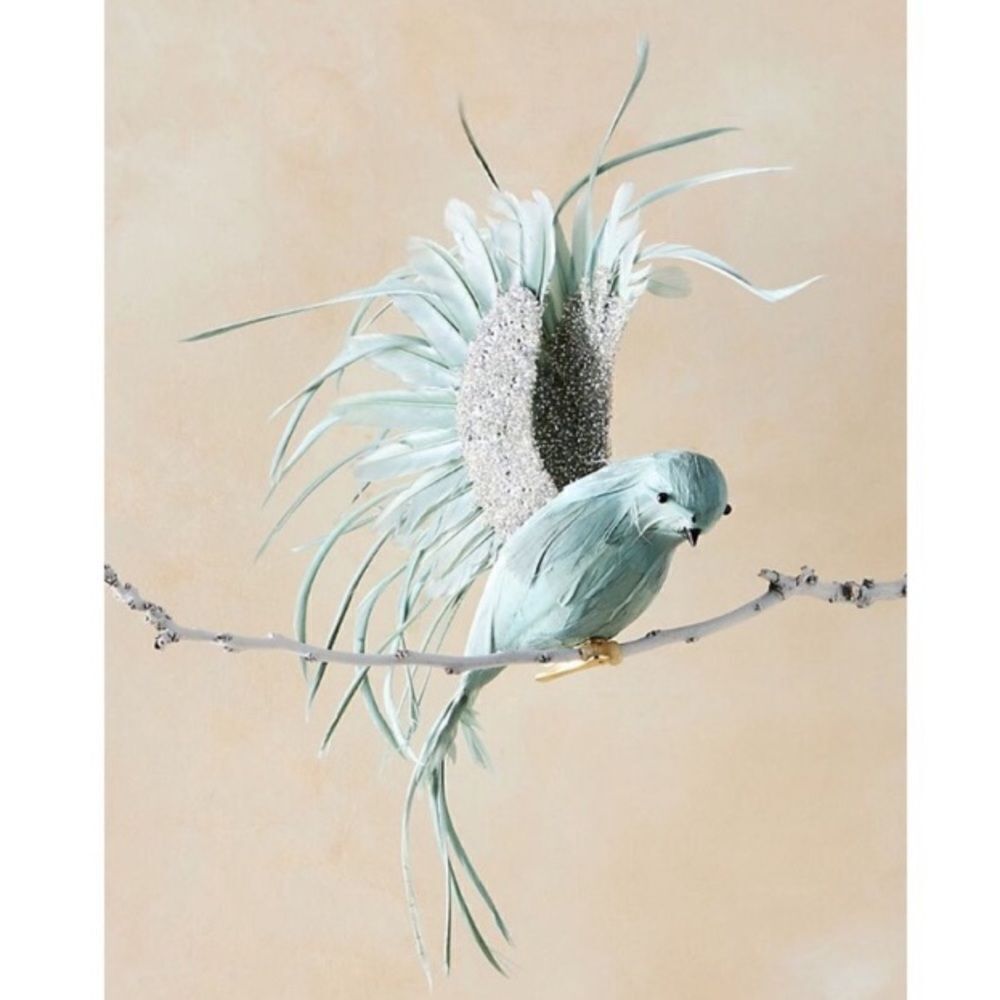 Anthropologie Wispy Bird Clip On Christina’s Tree Ornament .